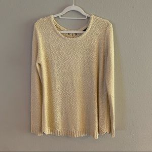 Sweater with Lace-Up Back